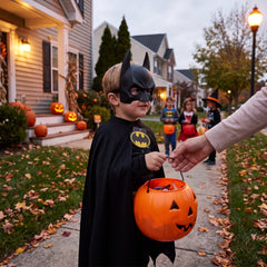 Batman Child Half Face Mask - Costume Accessory
