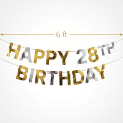 Bright Pastel Customizable Milestone Birthday Banner