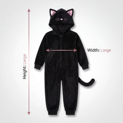 Toddler & Kids' Black Cat Zipster Costume with Hood - Halloween Special - Toddler L