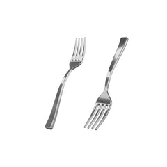 Silver Plastic Tasting Forks | 100 Count