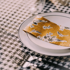 B&W Print Luncheon Napkins | 720 Count