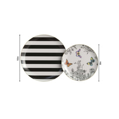 Earthtrends Monarch Design Paper Plates Combo Set 16/16