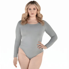 Plus Size Grey Halloween Bodysuit - Adult Plus