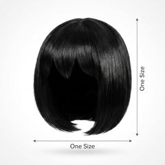 Sultry Black Bob Wig - Halloween Costume Accessory