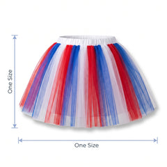 Children's Red, White, and Blue Team Spirit Tutu