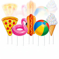 Summer Pool Party Corrugated Yard and Table Sign Set