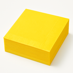 Go Brightly Yellow Beverage Napkins - 32 Count