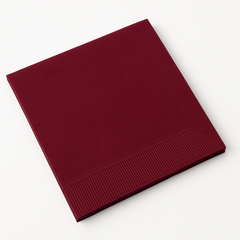 Berry Solid Color Beverage Napkins