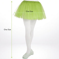 Kids' Kiwi Neon Tutu Skirt - Shimmering Tulle Costume Accessory