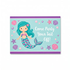 Mermaid Birthday Party Invitations