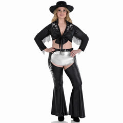 Plus Size Women's Cowgirl Costume Top