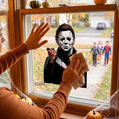 Michael Myers Window Decoration - Halloween Wall Grabber