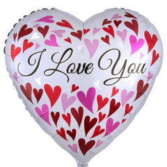 "LOVE YOU" Heart-Shaped Foil Balloon - 32"