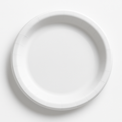 Classic White 6.75" Round Paper Plates - 16 Count