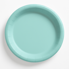Robin's Egg Blue 6.75" Round Paper Plates