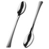 Exquisite Silver Plastic Tasting Spoons 100 Count