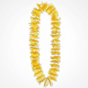 Vibrant Yellow Lei - 40" Tropical Accessory