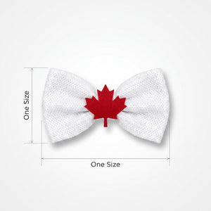 Canadian Pride Maple Leaf Sequin Bow Tie