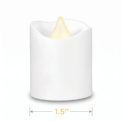 White LED Votive Candles - Unscented