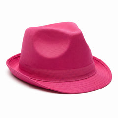 Bright Pink Fedora Hat - Stylish Costume Accessory