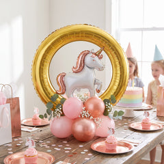 Gold Balloon Ring Centerpiece Decoration - Perfect for Any Celebration