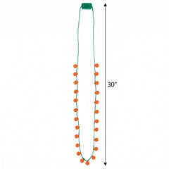 Light-Up Pumpkin Halloween Necklace