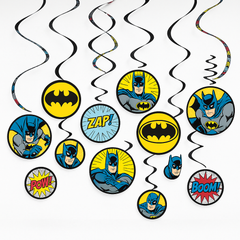 Batman Heroes Unite Swirl Decorations for Kids' Birthday Parties