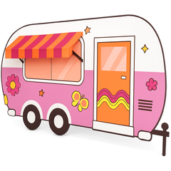 Retro Summer 3D Campervan Scene Setter Kit