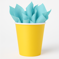 Sunshine Yellow 9oz Paper Cups