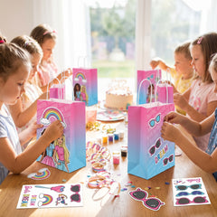 Barbie Dream Together Create Your Own Kraft Gift Bags, 8-Pack