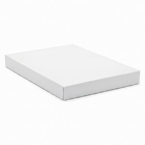 Elegant White Lingerie Gift Box - 11 x 8 x 1.25 Inches
