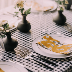 B&W Print Luncheon Napkins | 720 Count