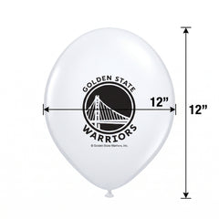 Golden State Warriors 12" Printed Latex Balloons - 6 Pack