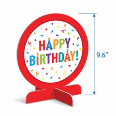 Colorful "Happy Birthday" Table Decoration