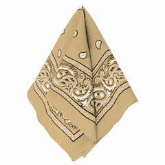 Gold Paisley Bandana - Versatile Costume Accessory