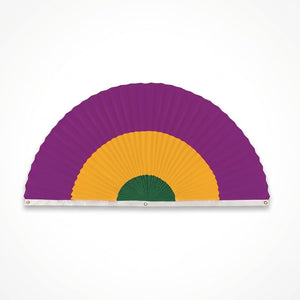 Vibrant Mardi Gras Fabric Bunting Garland - 30" x 60"