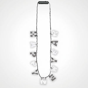 "Happy New Year" Light-Up Necklace - 36" Festive Wearable Accessory