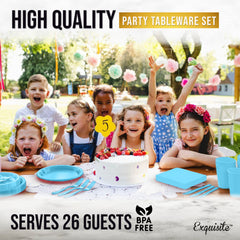 182 Piece Combo Set - Service For 26 - Light Blue