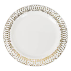 7.5 In. Gold Ovals Design Plates | 10 Count
