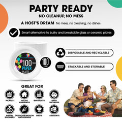 7 In. White Paper Plates | Case of 1000