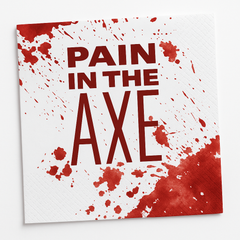 "Get Axed" Halloween Beverage Napkins