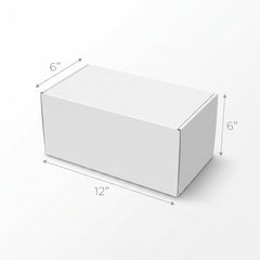 Elegant White Gift Box for Every Occasion - 12" x 6" x 6"