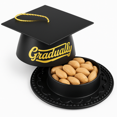 Black Graduation Cap Party Cup with Gold Tassel