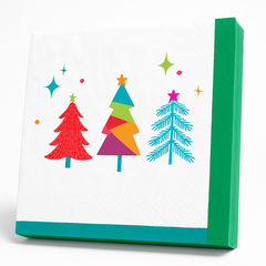 Merry Everything Christmas Lunch Napkins - Festive 16-Pack