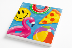 Summer Cool Pool Printed Lunch Napkins, 40-Count