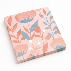 Rose Gold Floral Printed Luncheon Napkins