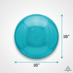 Aqua Orbz Metallic Foil Balloon