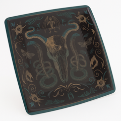 Dark Academia 10" Square Halloween Plates