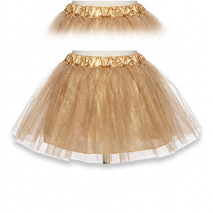 Sparkling Kids' Tutu Tulle Skirt - Assorted Colors, One Size