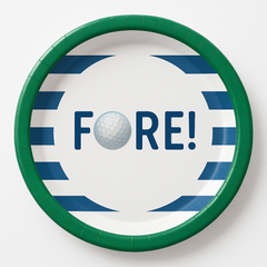 Golf Party 7" Round Paper Plates